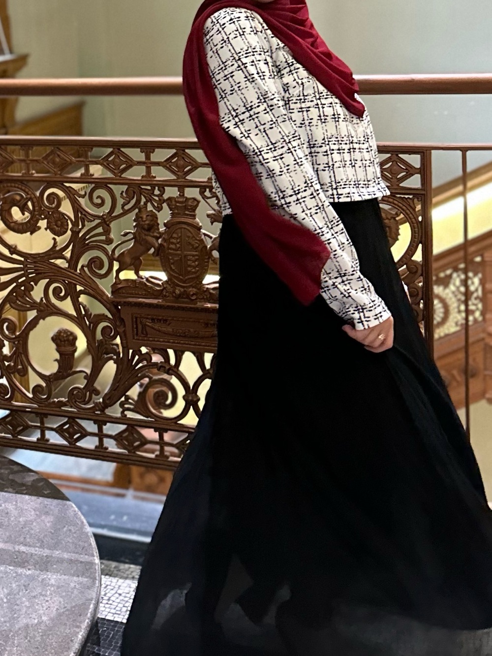 Black and white mini blazer  - Elegant Women's blazer